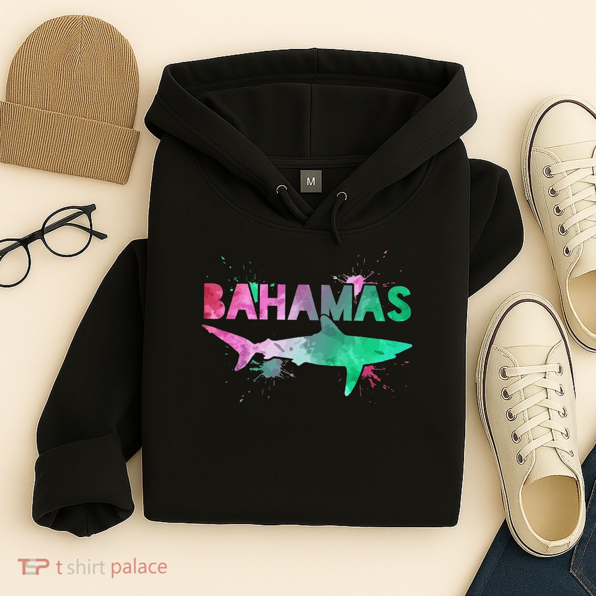 Bahamas Shark Diving Surfer Souvenir Gift Hoodie