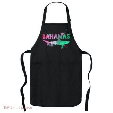 Bahamas Shark Diving Surfer Souvenir Gift Apron