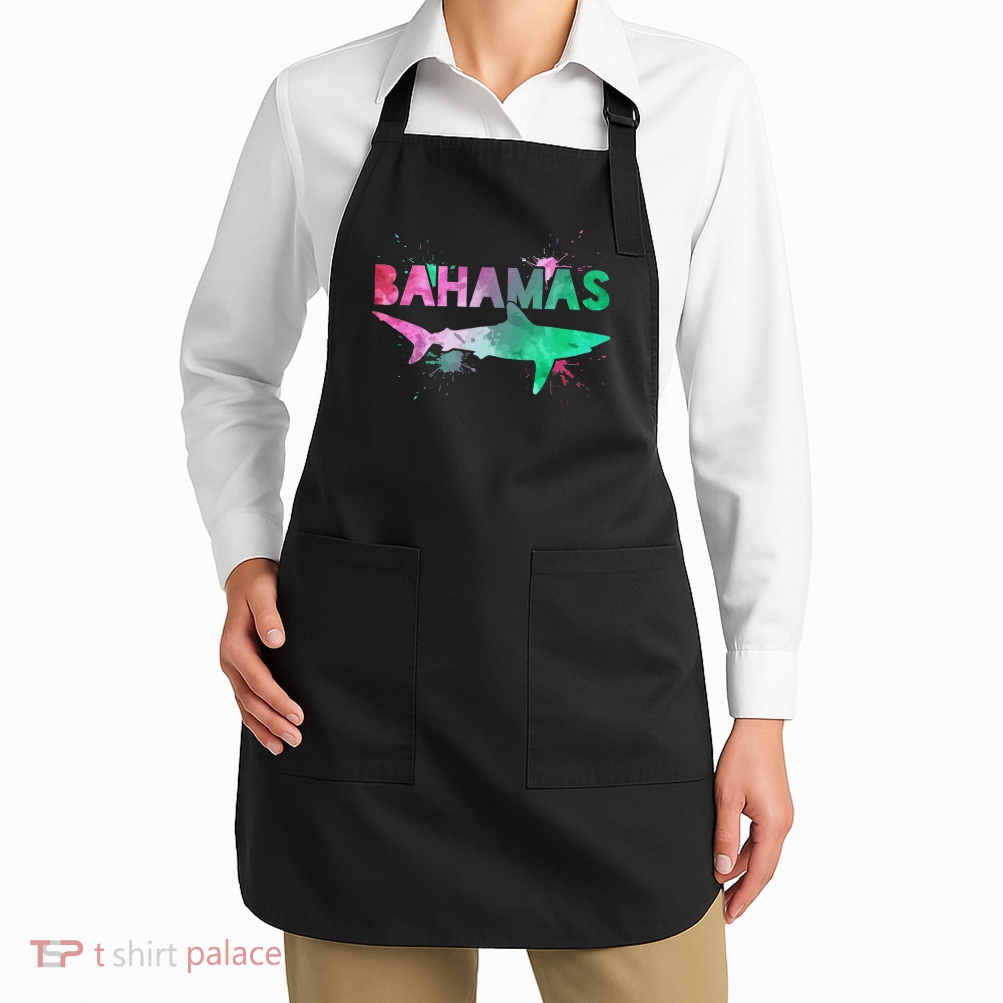 Bahamas Shark Diving Surfer Souvenir Gift Apron