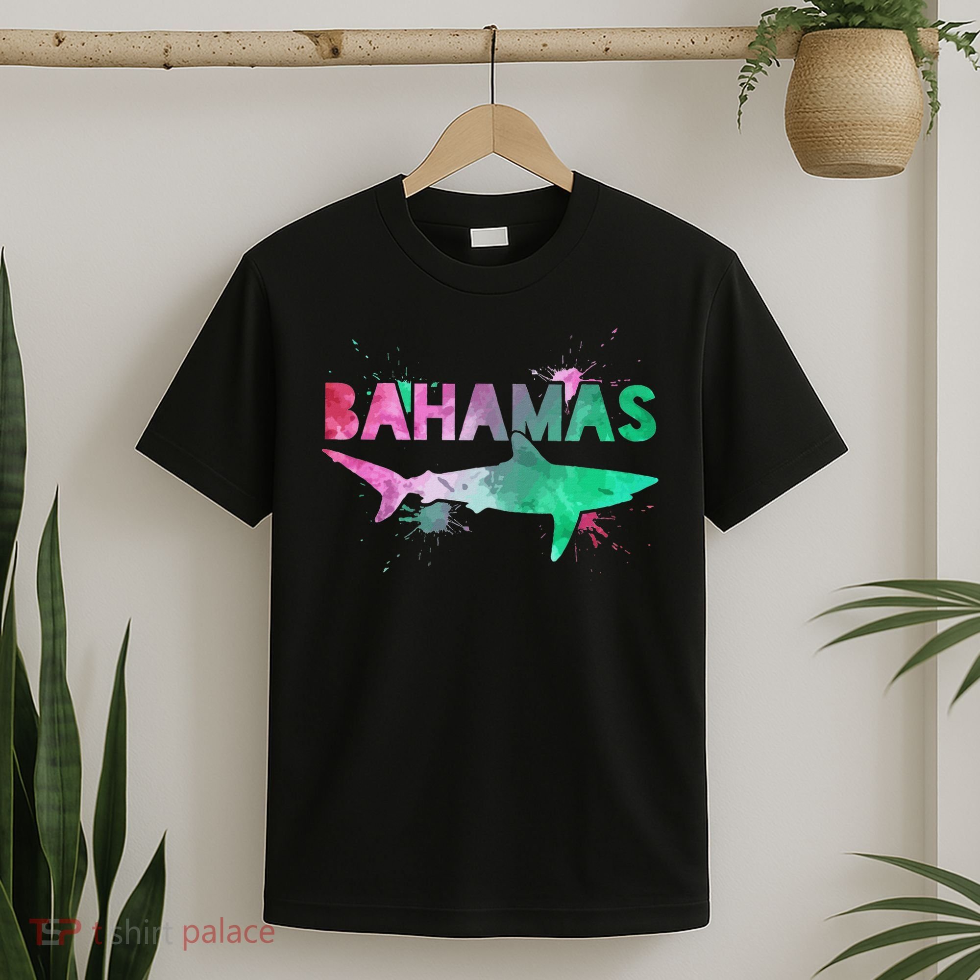 Bahamas Shark Diving Surfer Souvenir Gift T-Shirt