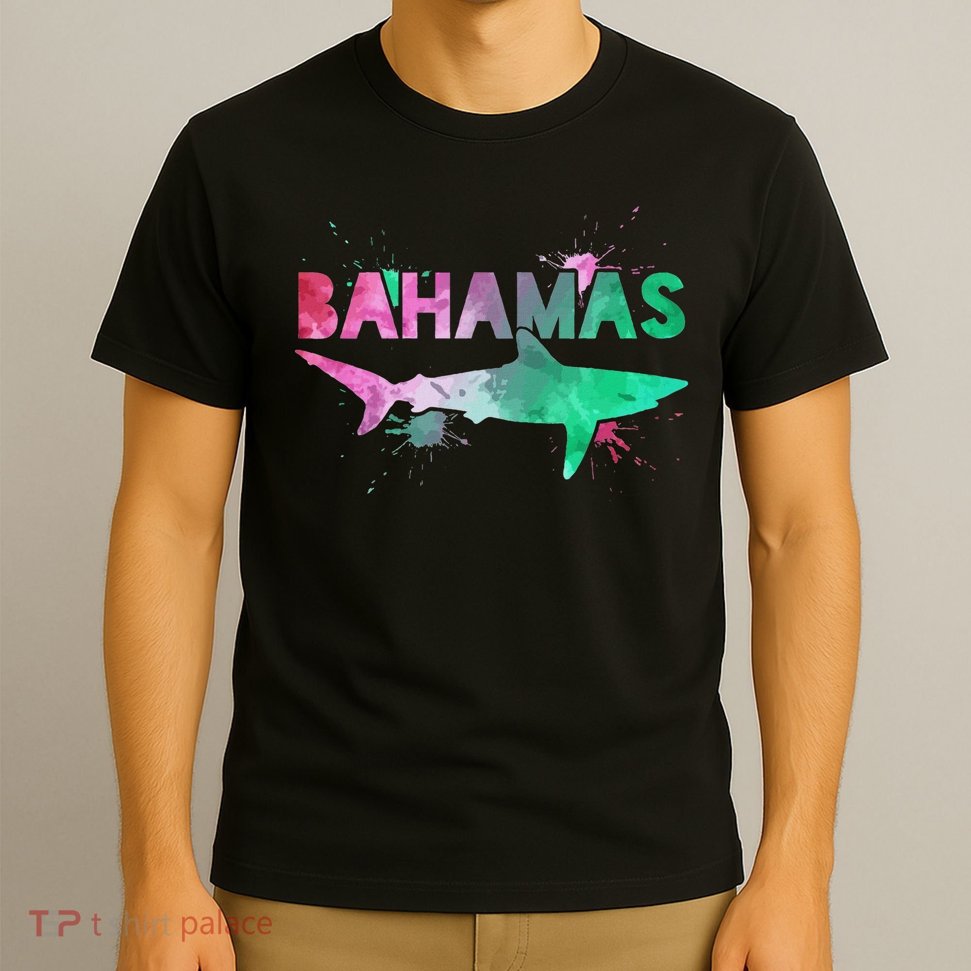 Bahamas Shark Diving Surfer Souvenir Gift T-Shirt