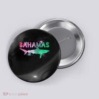 Bahamas Shark Diving Surfer Souvenir Gift Button thumb 0