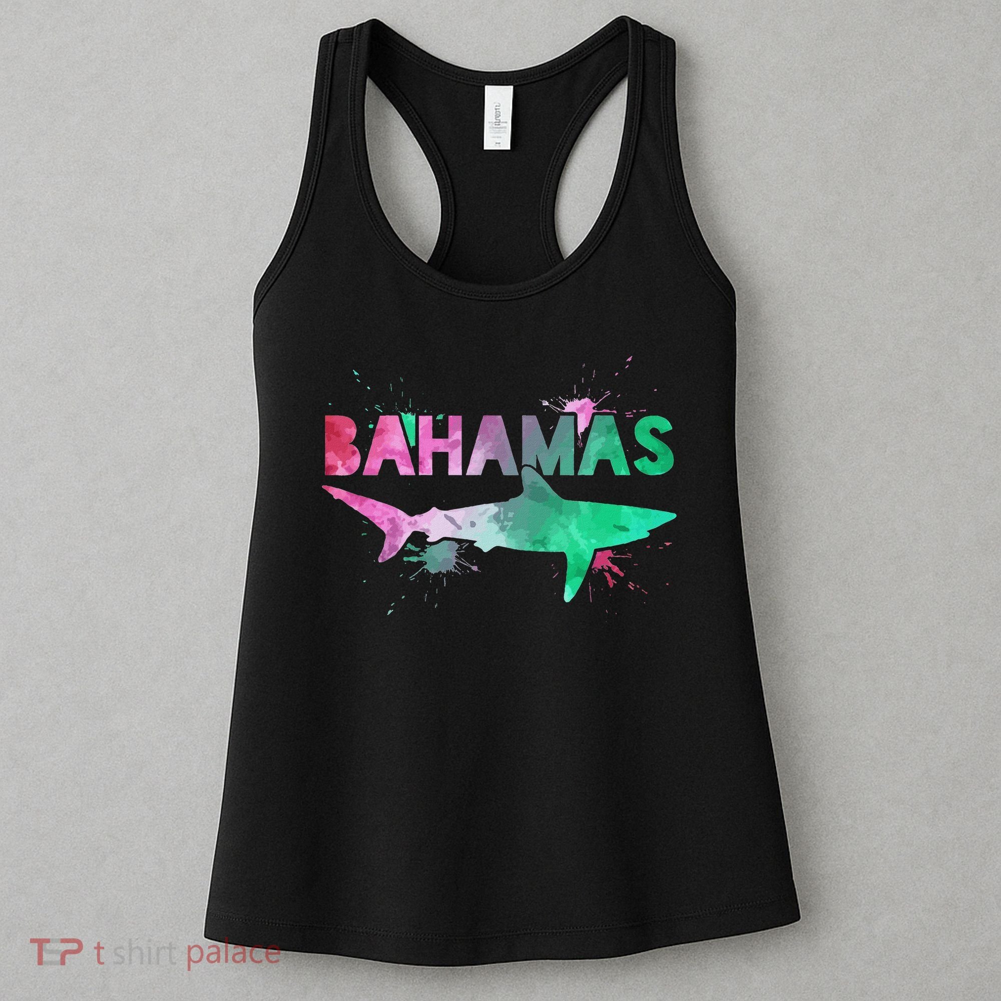 Bahamas Shark Diving Surfer Souvenir Gift Women's Tank Top