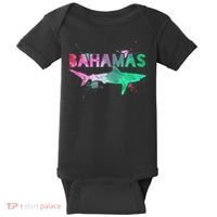Bahamas Shark Diving Surfer Souvenir Gift Baby Bodysuit thumb 0