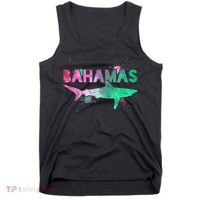 Bahamas Shark Diving Surfer Souvenir Gift Tank Top