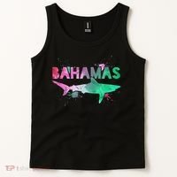 Bahamas Shark Diving Surfer Souvenir Gift Tank Top thumb 2