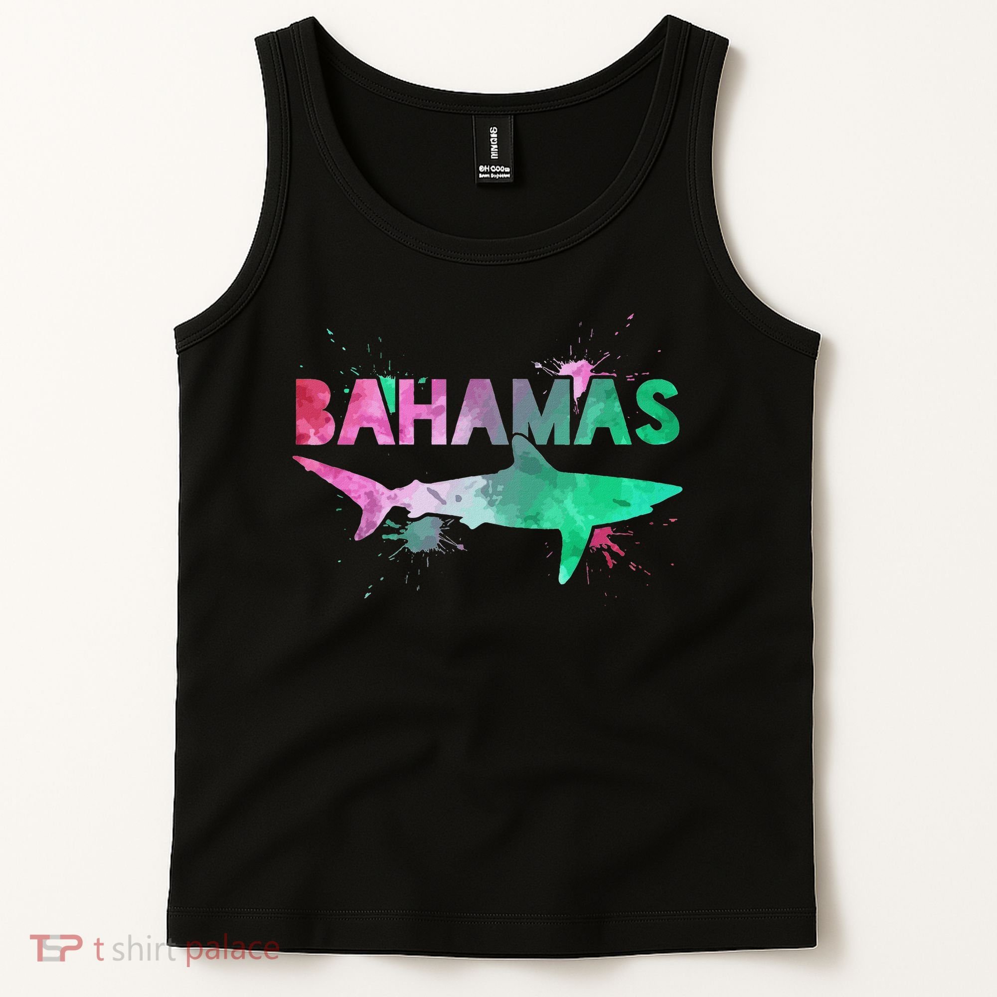 Bahamas Shark Diving Surfer Souvenir Gift Tank Top