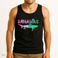 Bahamas Shark Diving Surfer Souvenir Gift Tank Top thumb 3