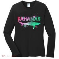 Bahamas Shark Diving Surfer Souvenir Gift Women's Long Sleeve Shirt thumb 0