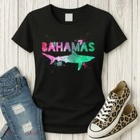 Bahamas Shark Diving Surfer Souvenir Gift Women's T-Shirt thumb 3