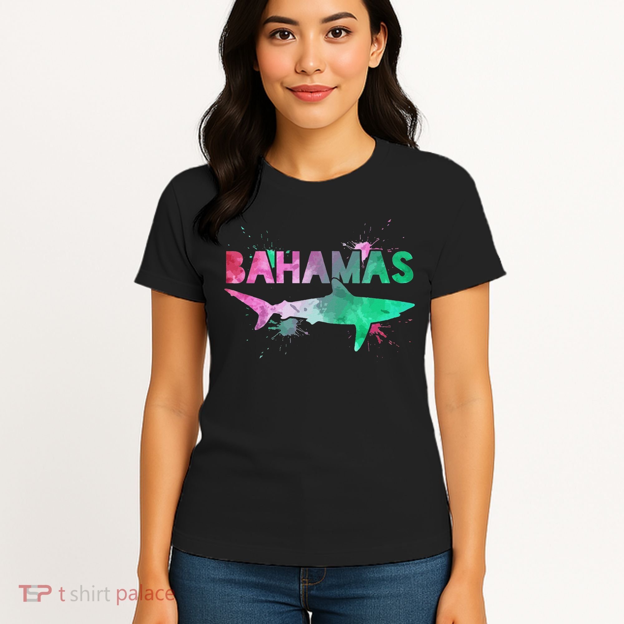 Bahamas Shark Diving Surfer Souvenir Gift Women's T-Shirt