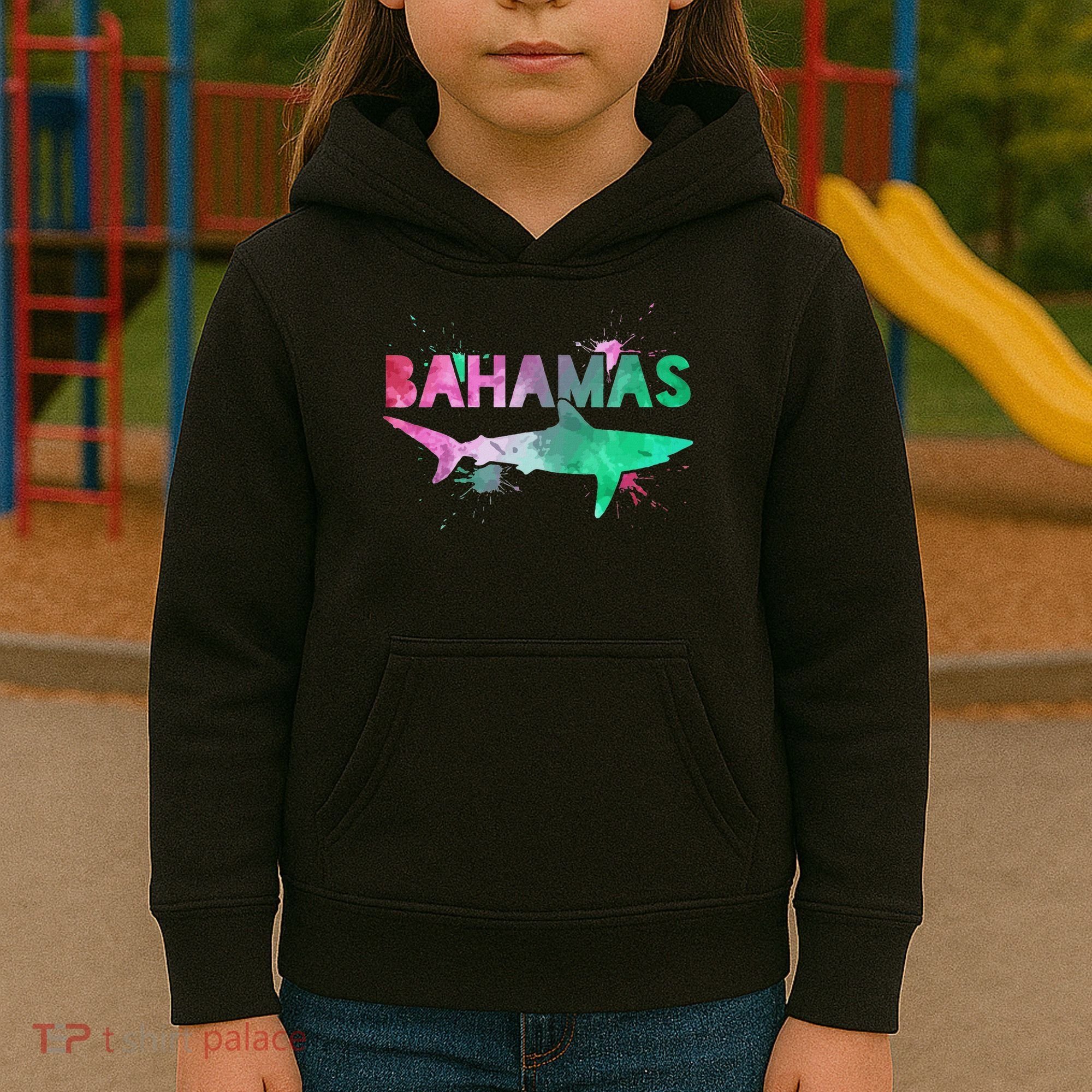 Bahamas Shark Diving Surfer Souvenir Gift Kids Hoodie
