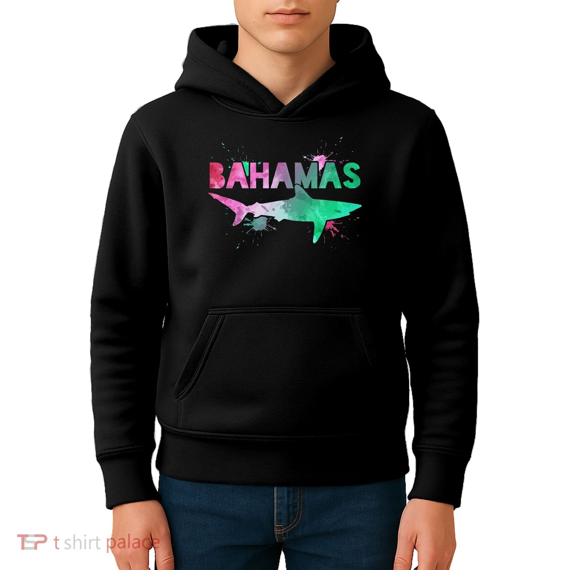 Bahamas Shark Diving Surfer Souvenir Gift Kids Hoodie