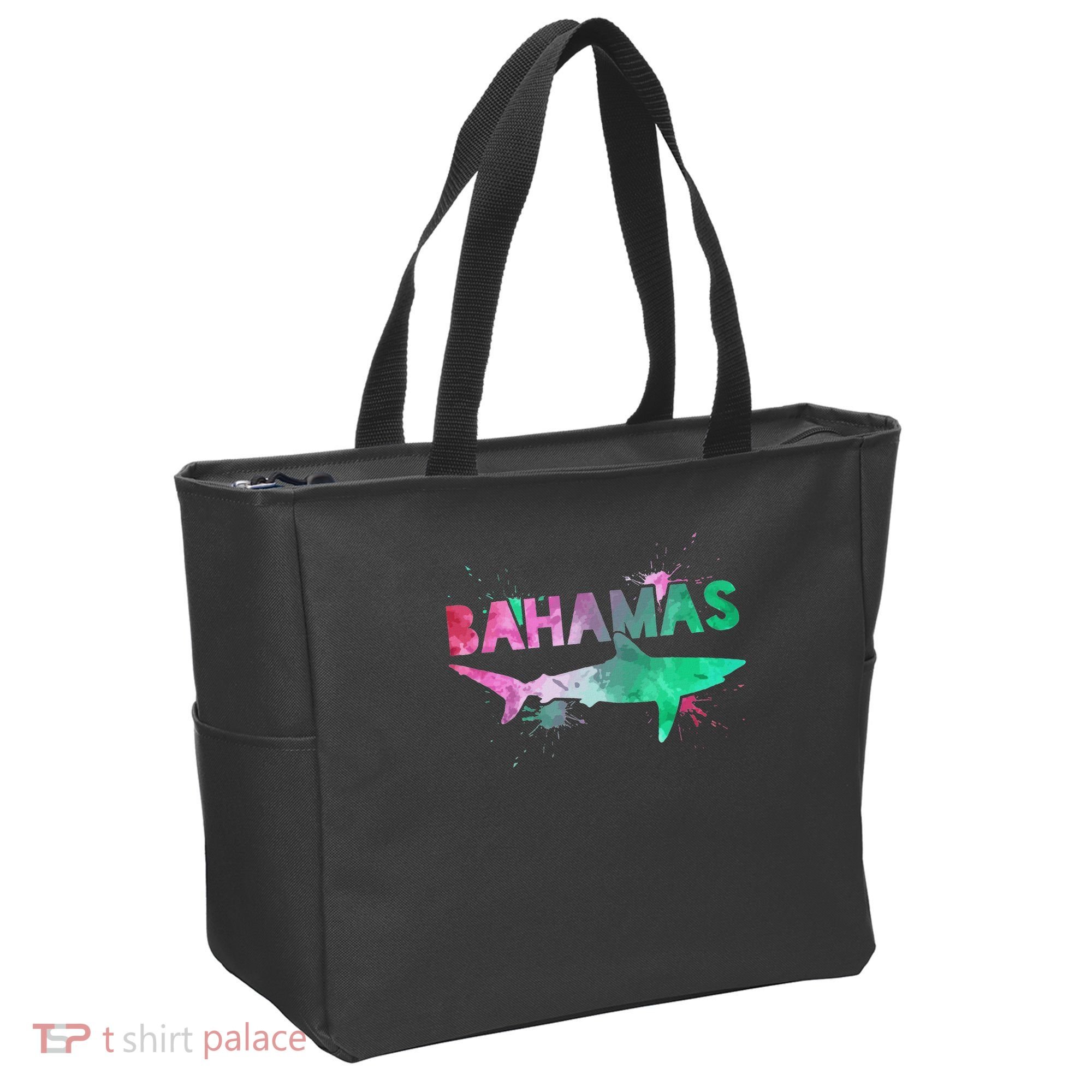 Bahamas Shark Diving Surfer Souvenir Gift Tote Bag