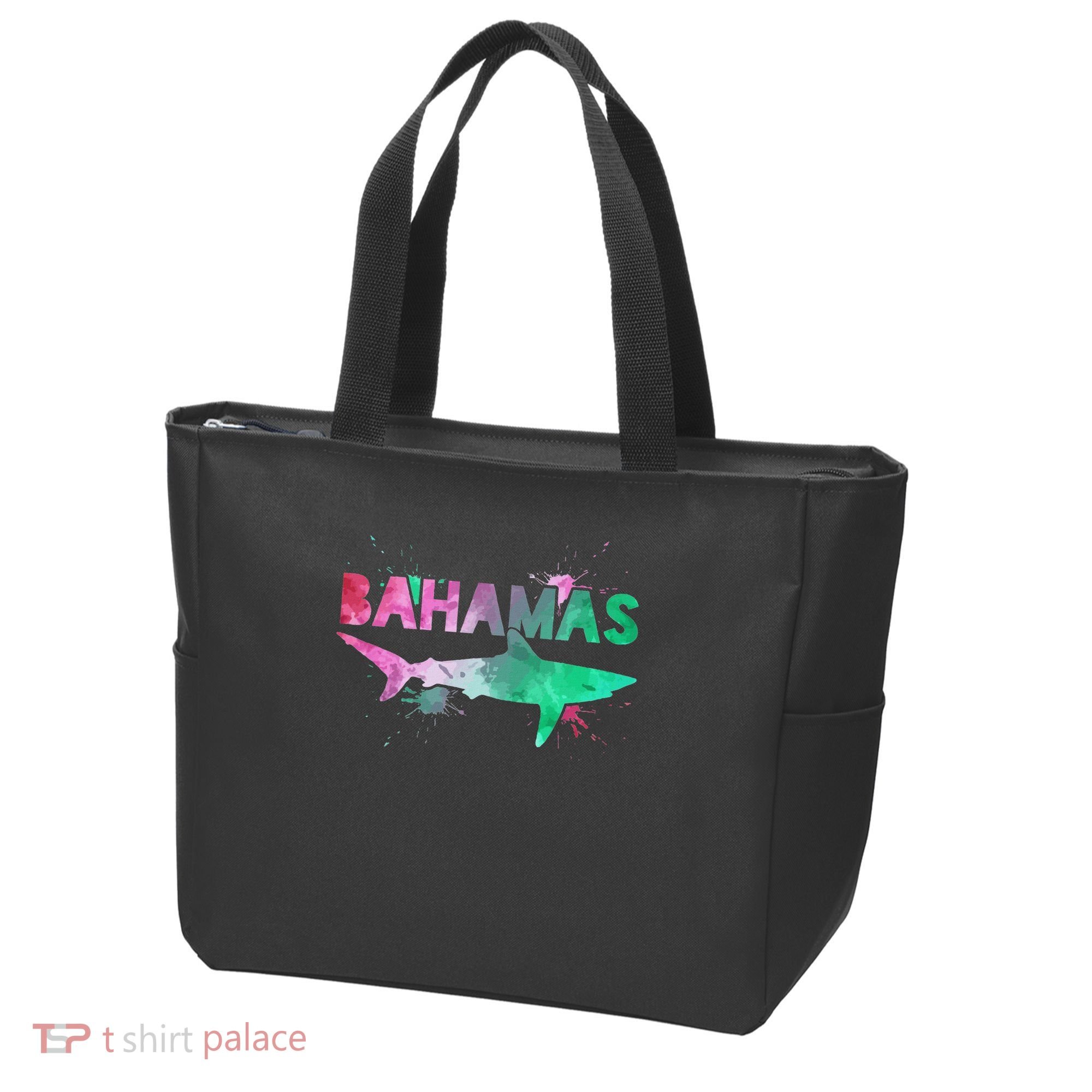 Bahamas Shark Diving Surfer Souvenir Gift Tote Bag