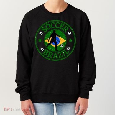Brazil Soccer Design Women's Sweatshirt