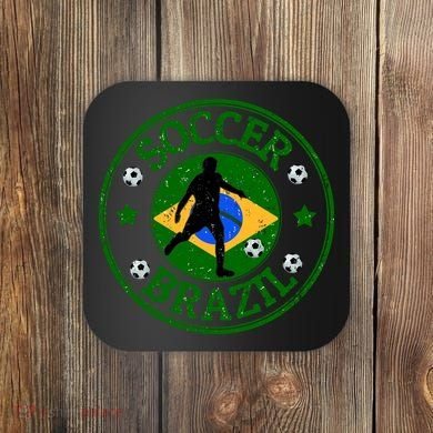 Brazil Soccer Design Coaster