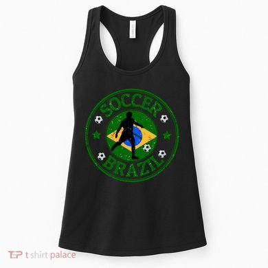 Brazil Soccer Design Women's Tank Top