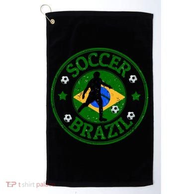 Brazil Soccer Design Golf Towel