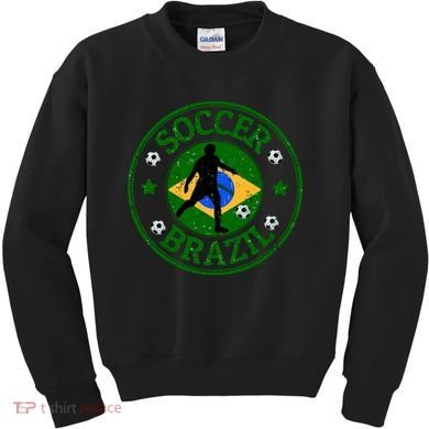 Brazil Soccer Design Kids Sweatshirt