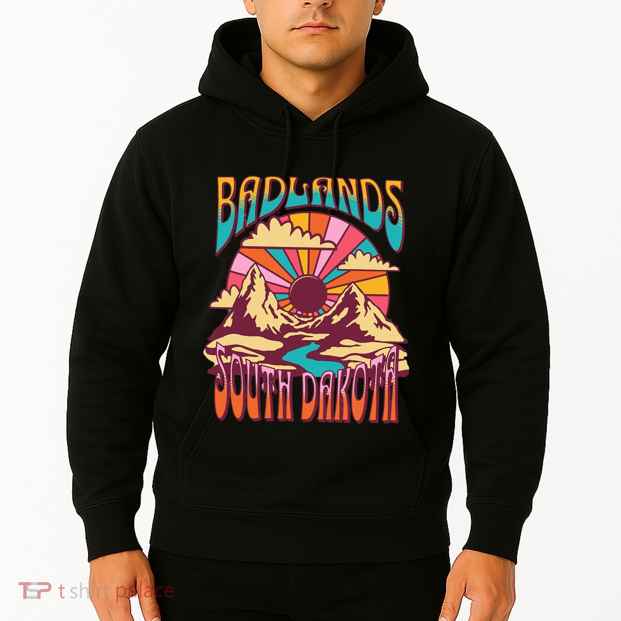 Badlands South Dakota Nature Hiking Mountains Outdoors Hoodie