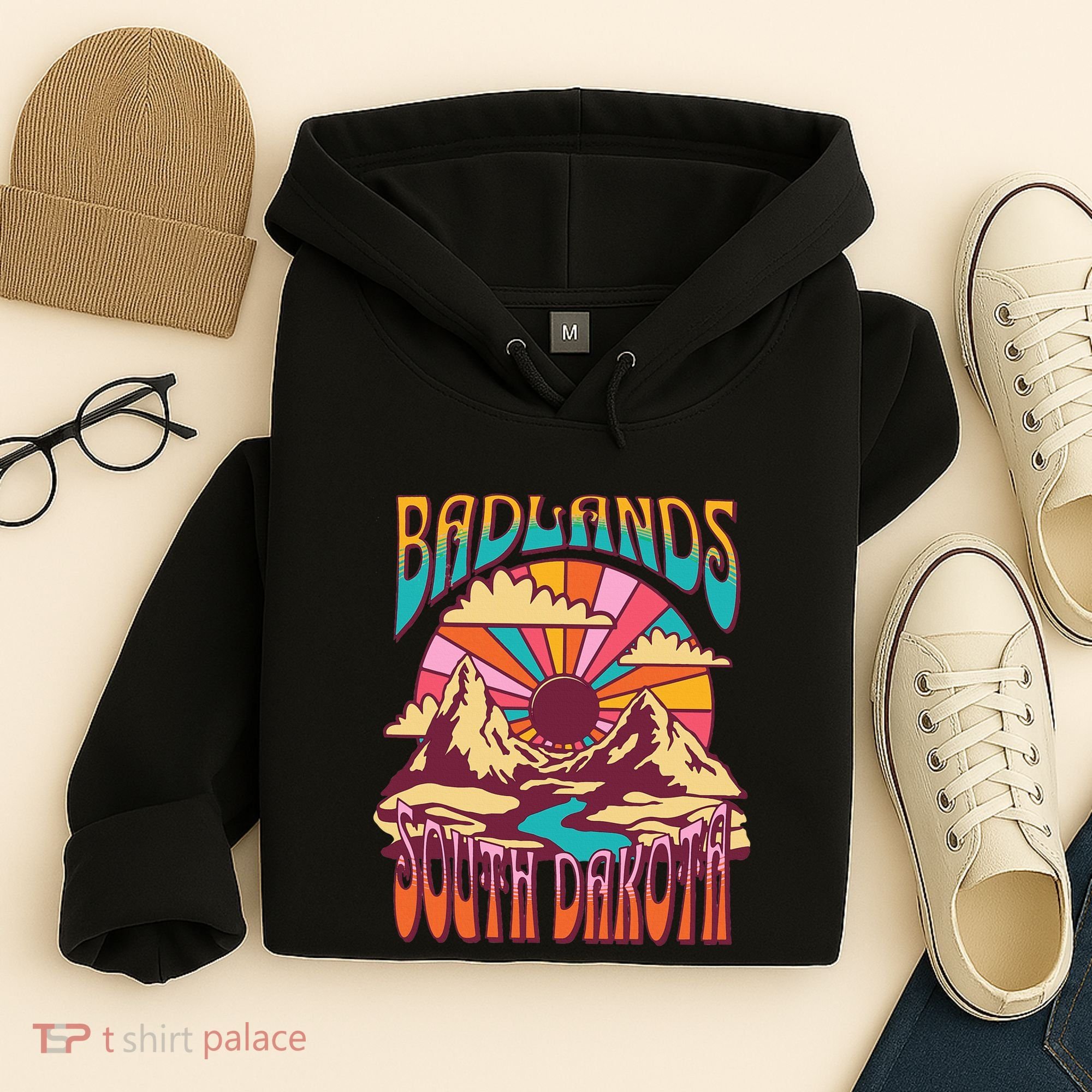 Badlands South Dakota Nature Hiking Mountains Outdoors Hoodie