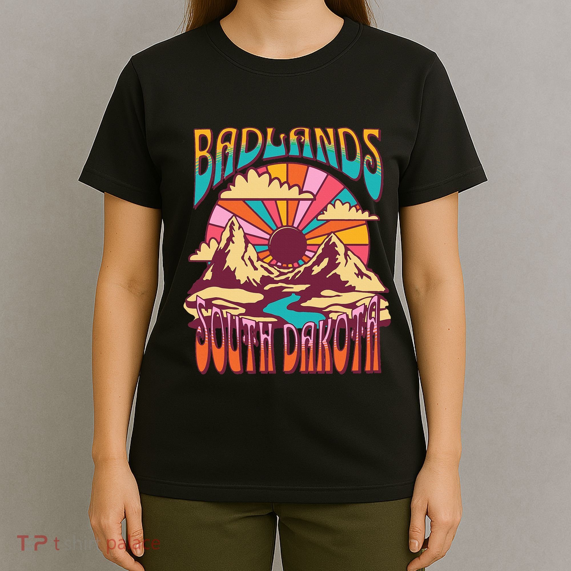 Badlands South Dakota Nature Hiking Mountains Outdoors T-Shirt