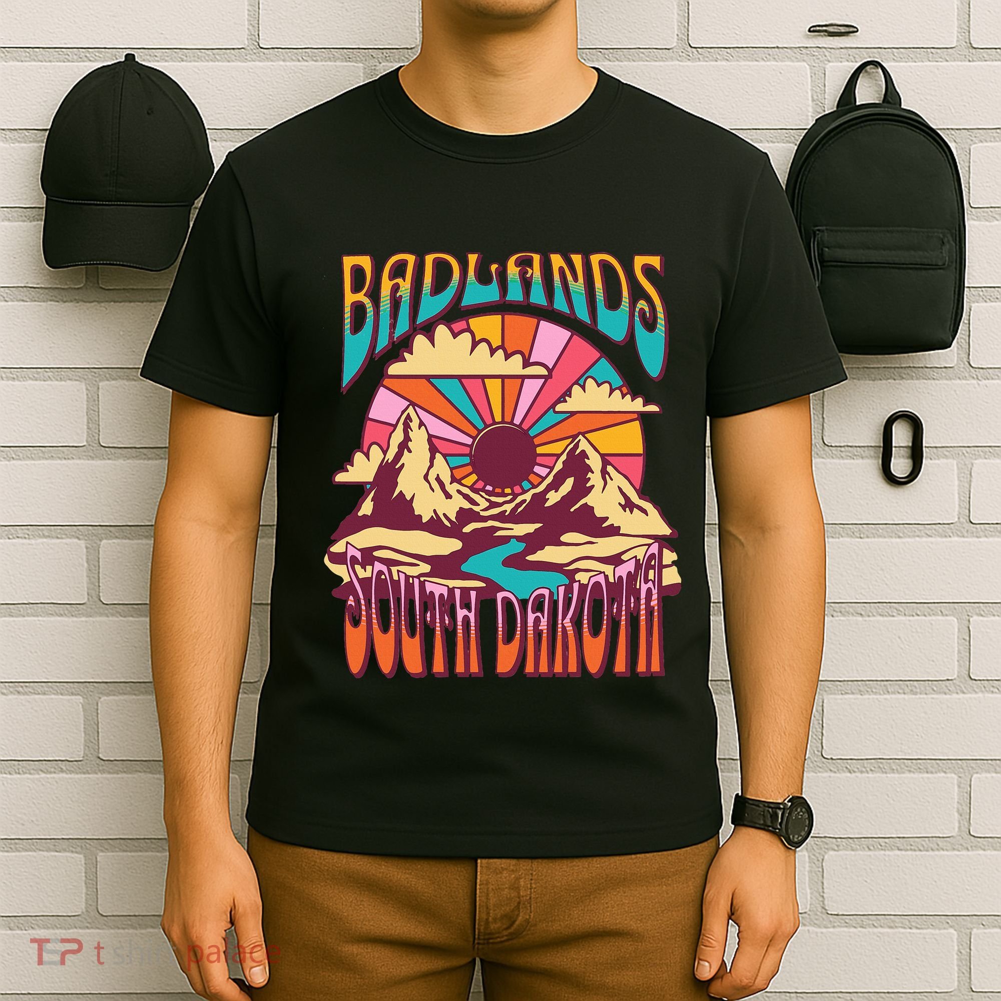 Badlands South Dakota Nature Hiking Mountains Outdoors T-Shirt