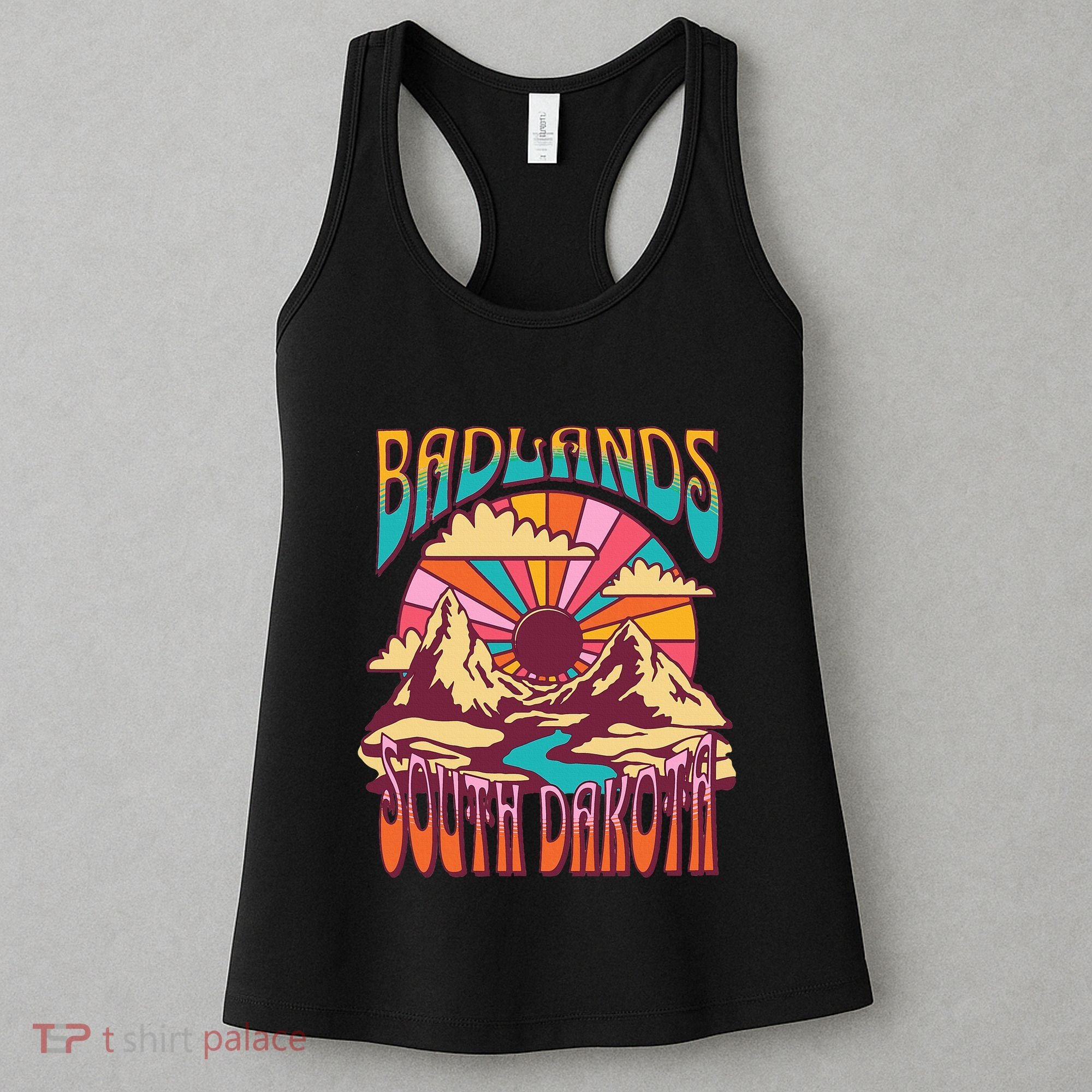 Badlands South Dakota Nature Hiking Mountains Outdoors Women's Tank Top