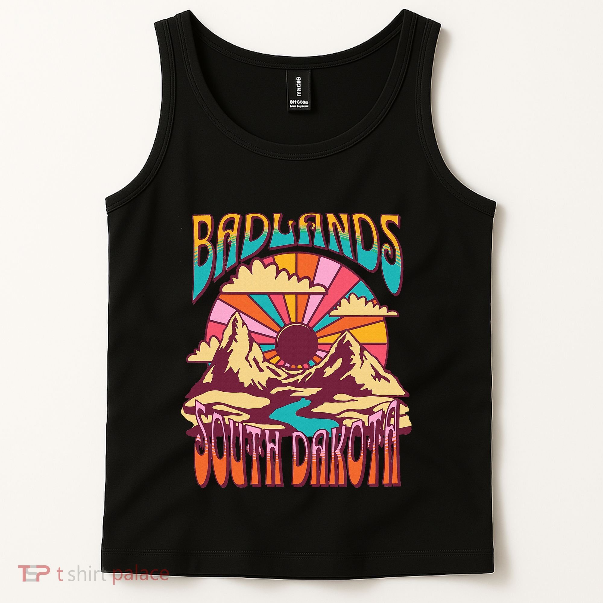 Badlands South Dakota Nature Hiking Mountains Outdoors Tank Top