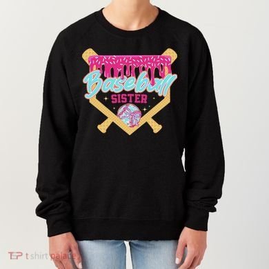Baseball Sister Drip Ice Cream Baseball Game Day Women's Sweatshirt