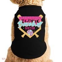 Baseball Sister Drip Ice Cream Baseball Game Day Doggie Tank thumb 0