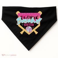 Baseball Sister Drip Ice Cream Baseball Game Day USA-Made Doggie Bandana thumb 0