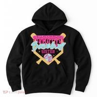 Baseball Sister Drip Ice Cream Baseball Game Day Hoodie thumb 0