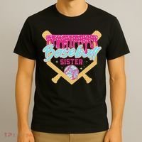Baseball Sister Drip Ice Cream Baseball Game Day T-Shirt thumb 3