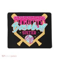 Baseball Sister Drip Ice Cream Baseball Game Day Mousepad thumb 0