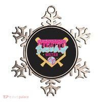 Baseball Sister Drip Ice Cream Baseball Game Day Ornament thumb 0