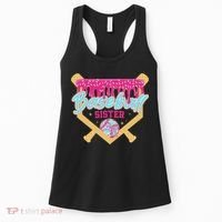 Baseball Sister Drip Ice Cream Baseball Game Day Women's Tank Top thumb 0