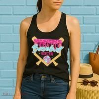 Baseball Sister Drip Ice Cream Baseball Game Day Women's Tank Top thumb 2