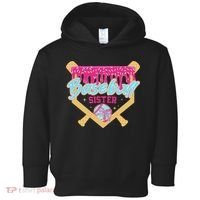 Baseball Sister Drip Ice Cream Baseball Game Day Toddler Hoodie thumb 0