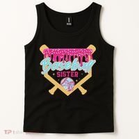 Baseball Sister Drip Ice Cream Baseball Game Day Tank Top thumb 2