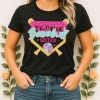 Baseball Sister Drip Ice Cream Baseball Game Day Women's T-Shirt thumb 2