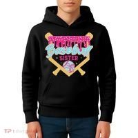 Baseball Sister Drip Ice Cream Baseball Game Day Kids Hoodie thumb 4