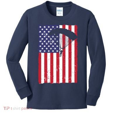 Best Skydiving Design For Skydiver Sky Diving Kids Long Sleeve Shirt