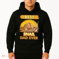  Best Snail Dad Ever Father's Day Slug Snails Hoodie thumb 2