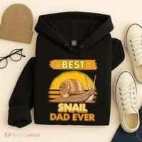  Best Snail Dad Ever Father's Day Slug Snails Hoodie thumb 4