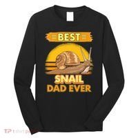  Best Snail Dad Ever Father's Day Slug Snails Long Sleeve Shirt thumb 0