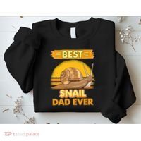  Best Snail Dad Ever Father's Day Slug Snails Sweatshirt thumb 2