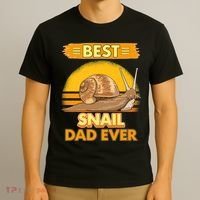  Best Snail Dad Ever Father's Day Slug Snails T-Shirt thumb 3