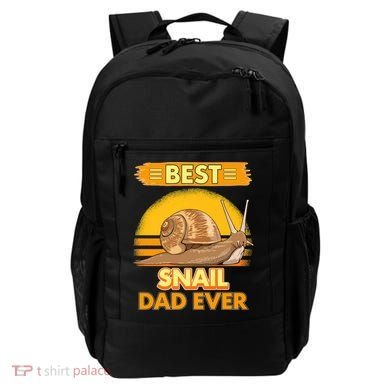  Best Snail Dad Ever Father's Day Slug Snails Backpack
